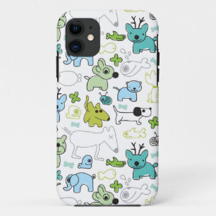 kinder achtergrondpatroon van dieren Case-Mate iPhone case