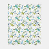 kinder achtergrondpatroon van dieren fleece deken (Voorkant)