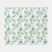 kinder achtergrondpatroon van dieren fleece deken (Voorkant (Horizontaal))