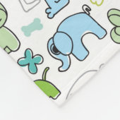 kinder achtergrondpatroon van dieren fleece deken (Hoek)