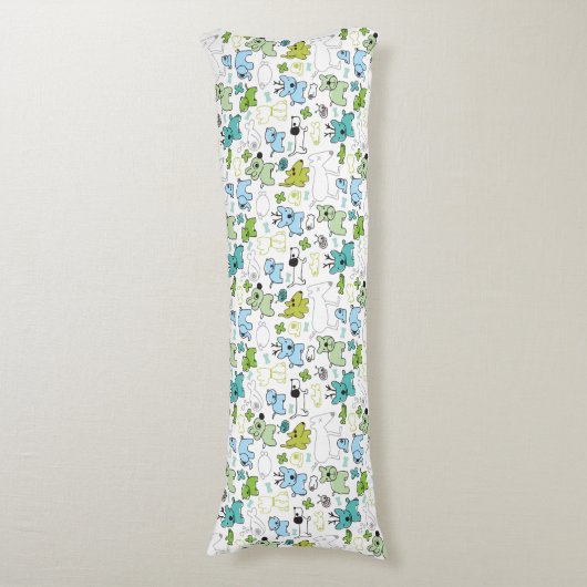 kinder achtergrondpatroon van dieren lichaamskussen (Voorkant Verticaal)