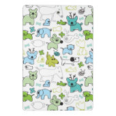 kinder achtergrondpatroon van dieren mini klembord (Achterkant)