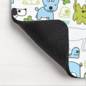 kinder achtergrondpatroon van dieren muismat (Hoek)