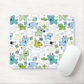 kinder achtergrondpatroon van dieren muismat (Met muis)