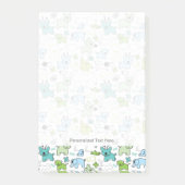 kinder achtergrondpatroon van dieren post-it® notes (Voorkant)