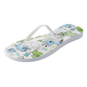 kinder achtergrondpatroon van dieren teenslippers (Schuin)