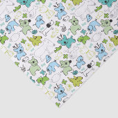 kinder achtergrondpatroon van dieren tissuepapier (Detail)