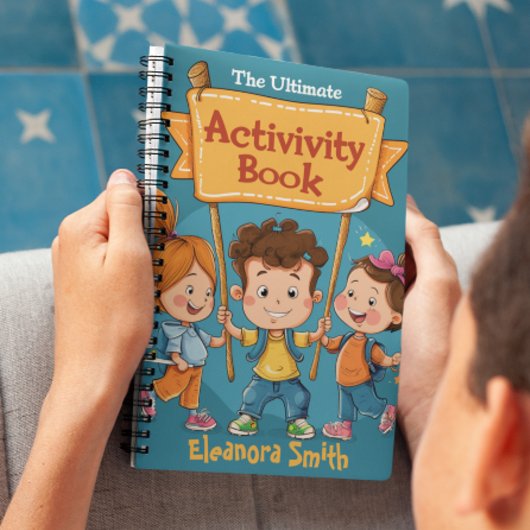Kinder Activiteit Boek I Aangepaste Naam Spiraalvo