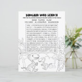 Kinder activiteit Dinosaur Puzzle Word Search (Staand voorkant)