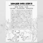 Kinder activiteit Dinosaur Puzzle Word Search (Voorkant)