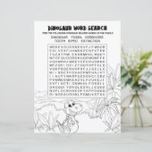Kinder activiteit Dinosaur Puzzle Word Search (Staand voorkant)