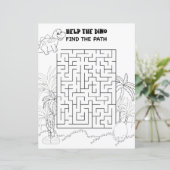 Kinder activiteit Stegosaurus Dinosaur Maze Fun Pu (Staand voorkant)