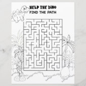 Kinder activiteit Stegosaurus Dinosaur Maze Fun Pu (Voorkant)