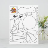 Kinder activiteit Thanksgiving Kaart (Staand voorkant)