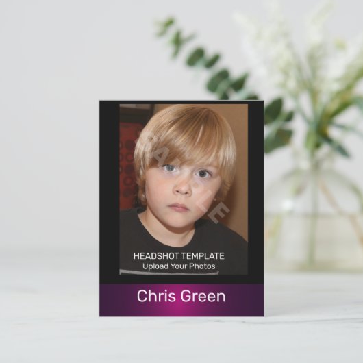 Kinder Actor en modelkoppen Comp Briefkaart (Staand voorkant)