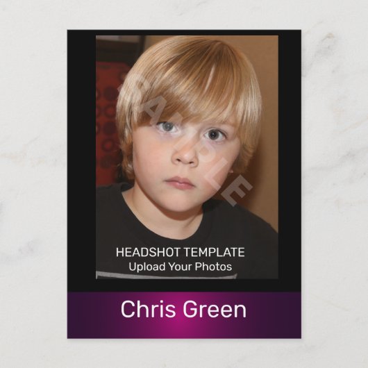 Kinder Actor en modelkoppen Comp Briefkaart (Voorkant)