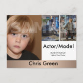 Kinder Actor en modelkoppen Comp Briefkaart (Voorkant)