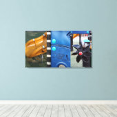 Kinder afdruk van het afspeelcanvas van stedelijke canvas afdruk (Insitu (Houten vloer))