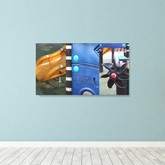 Kinder afdruk van het afspeelcanvas van stedelijke canvas afdruk (Insitu (Houten vloer))