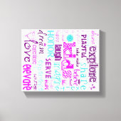 Kinder afdrukbare pastels op Canvas (Voorkant)