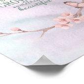 Kinder affirmatie - Je groeit prachtig Poster (Hoek)