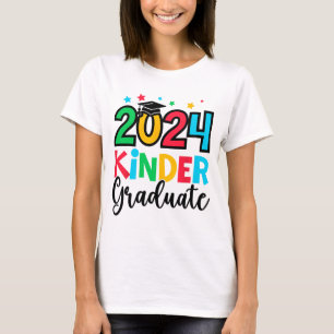 Kinder afgestudeerd kleuterschool 2024 afstudeerca t-shirt