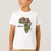 Kinder Afrika kaart T-shirt (Voorkant)