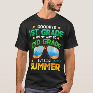 Kinder afscheid 1e klas weg naar 2e klas eerste zo t-shirt