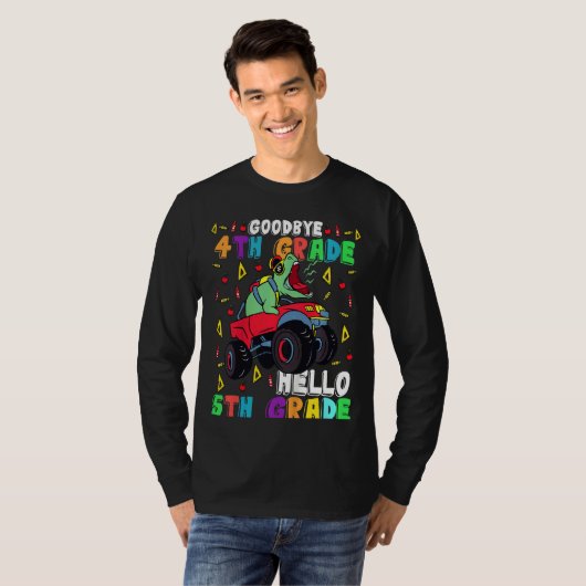 Kinder afscheid 4e graad Hallo 5e graad hier kom i T-shirt (Voorkant volledig)
