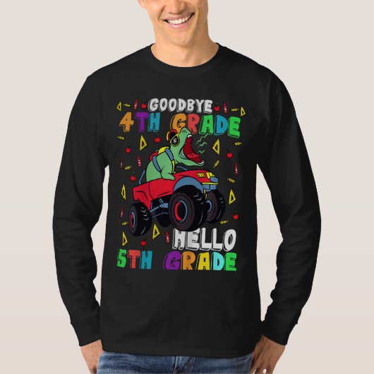 Kinder afscheid 4e graad Hallo 5e graad hier kom i T-shirt (Voorkant)