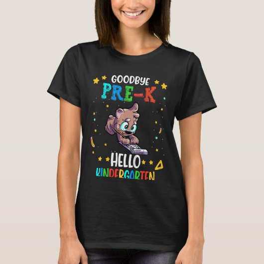 Kinder afscheid Hallo Kindergarten 1 T-shirt (Voorkant)