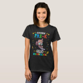 Kinder afscheid Hallo Kindergarten 1 T-shirt (Voorkant volledig)