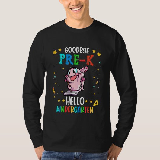 Kinder afscheid Hallo Kindergarten T-shirt (Voorkant)