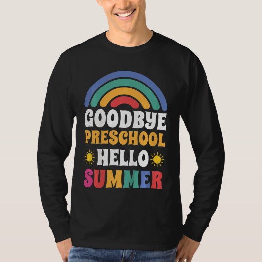 Kinder afscheid Hallo zomerreces T-shirt (Voorkant)