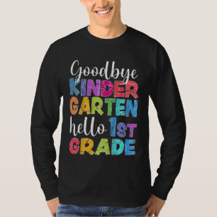 Kinder afscheid Kindergarten Hallo eerste graad Gr T-shirt