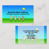 Kinder afspeelkaart voor gebruik buitenshuis contactkaartje (Voorkant / Achterkant)