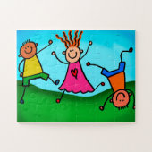 Kinder afspelen legpuzzel (Horizontaal)