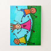 Kinder afspelen legpuzzel (Verticaal)