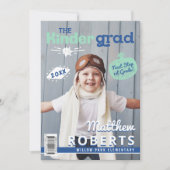 Kinder Afstudeerder Fun Kindergarten Foto Magazine Aankondiging (Voorkant)