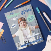 Kinder Afstudeerder Fun Kindergarten Foto Magazine Aankondiging