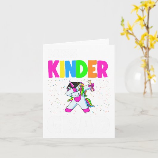 Kinder Afstudeerder Kleuterschool Afstuderen Eenho Kaart (Gele Bloem)