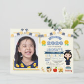 Kinder Afstuderen Foto Kaart (Staand voorkant)