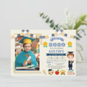 Kinder Afstuderen Foto Kaart (Staand voorkant)