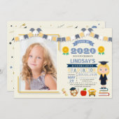 Kinder Afstuderen Foto Kaart (Voorkant / Achterkant)