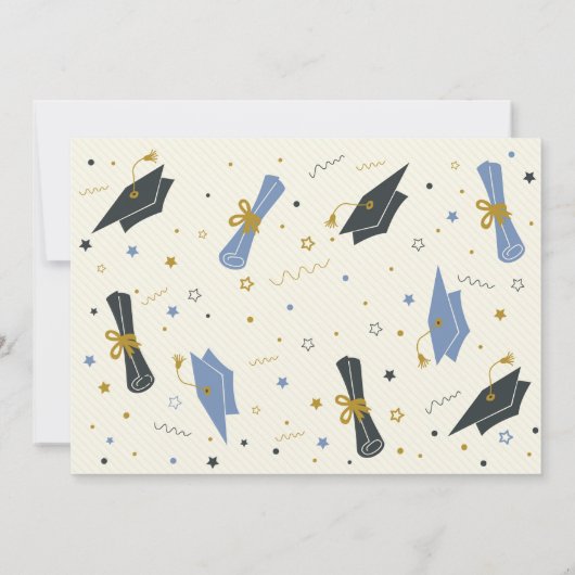 Kinder Afstuderen Foto Kaart (Achterkant)