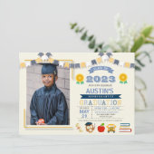 Kinder Afstuderen Foto Kaart (Staand voorkant)