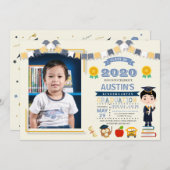 Kinder Afstuderen Foto Kaart (Voorkant / Achterkant)