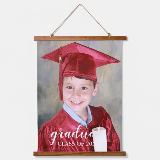 Kinder Afstuderen Hangend Wandkleed (Voorkant)