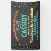 Kinder Afstuderen Kindergarten en kleuterschool Spandoek (Verticaal)