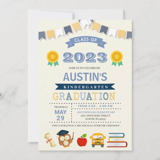 Kinder Afstuderen Kindergarten Kaart (Voorkant)